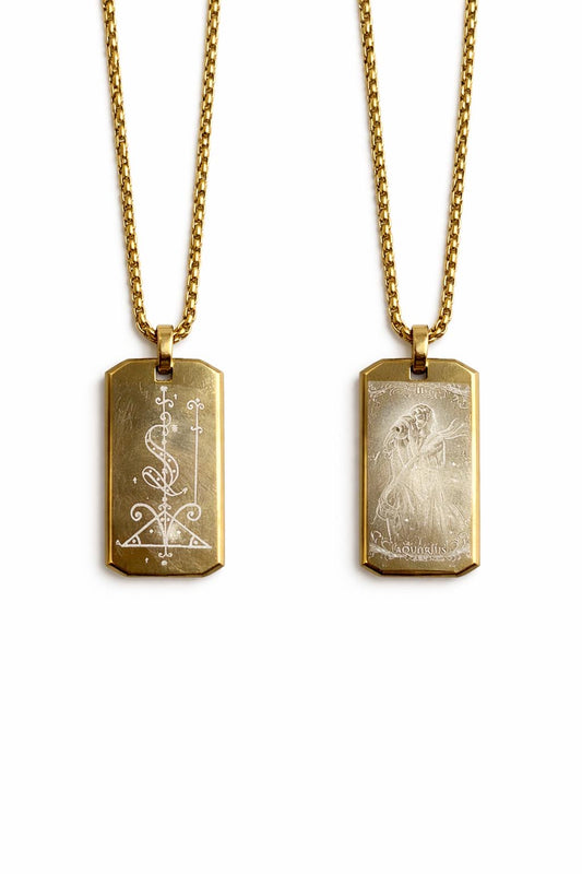 Porte bonheur talisman verseau
